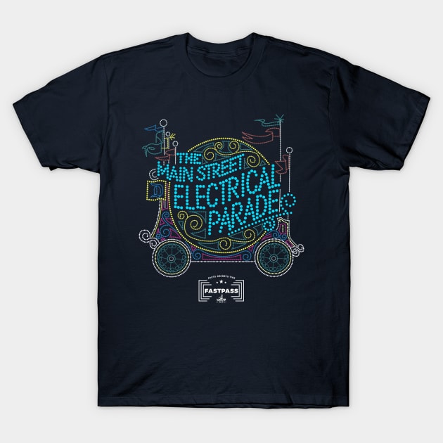 Main Street Electrical Parade T-Shirt by fastpassfacts